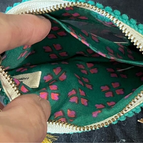 NATURAL LIFE Floral Mini Bag with Gold and Green Accents - Picture 3 of 6